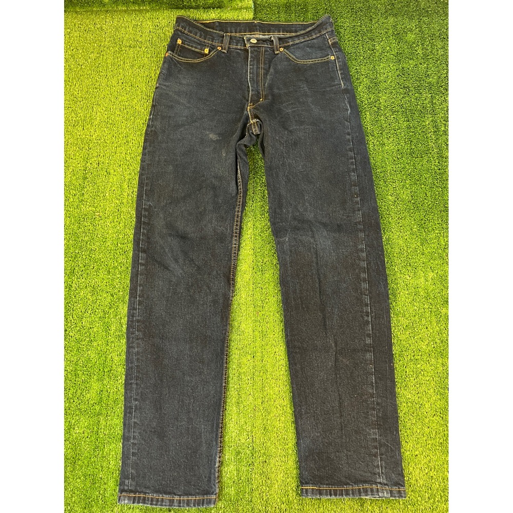 Levis 550 Relaxed Fit Tapered Leg Dark Wash Indigo Denim Jeans Mens 34x34